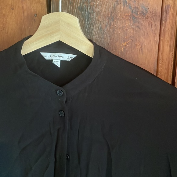 & Other Stories Black Button Down Dress - Picture 3 of 3